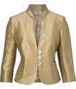 Petite Gold Shantung Jacket