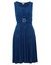 Petite Sleeveless Chiffon Sapphire Blue Dress